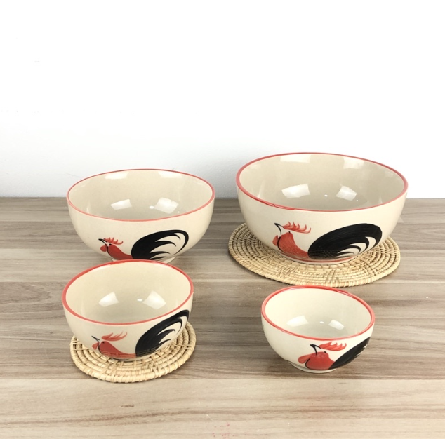 ชามตราไก่ ลำปาง ใช้เตาเผ